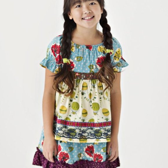 Matilda Jane Size 4 Homegrown Peasant Paint By Numbers Apron Dress Girls #2869 - Picture 2 of 7